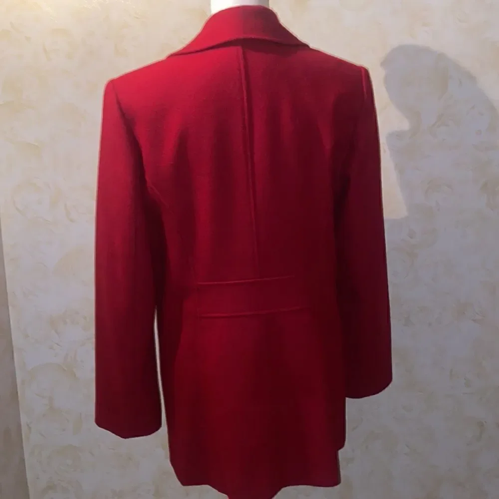 Express Wool Ruby Pea Coat! - Picture 2 of 16